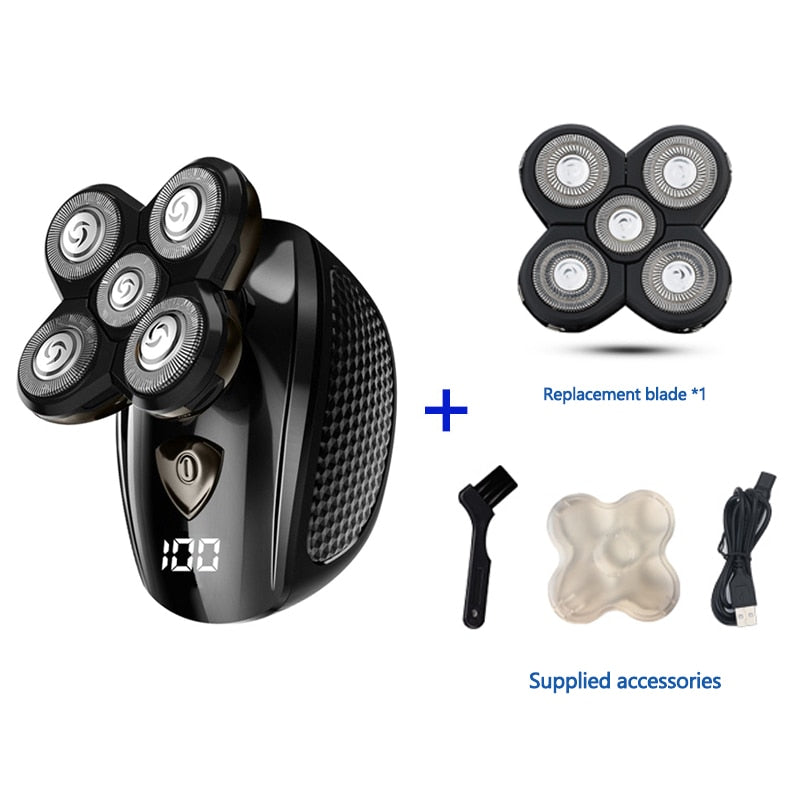 Multifunctional Electric Grooming Kit Wet Dry Rechargeable Beard Trimmer