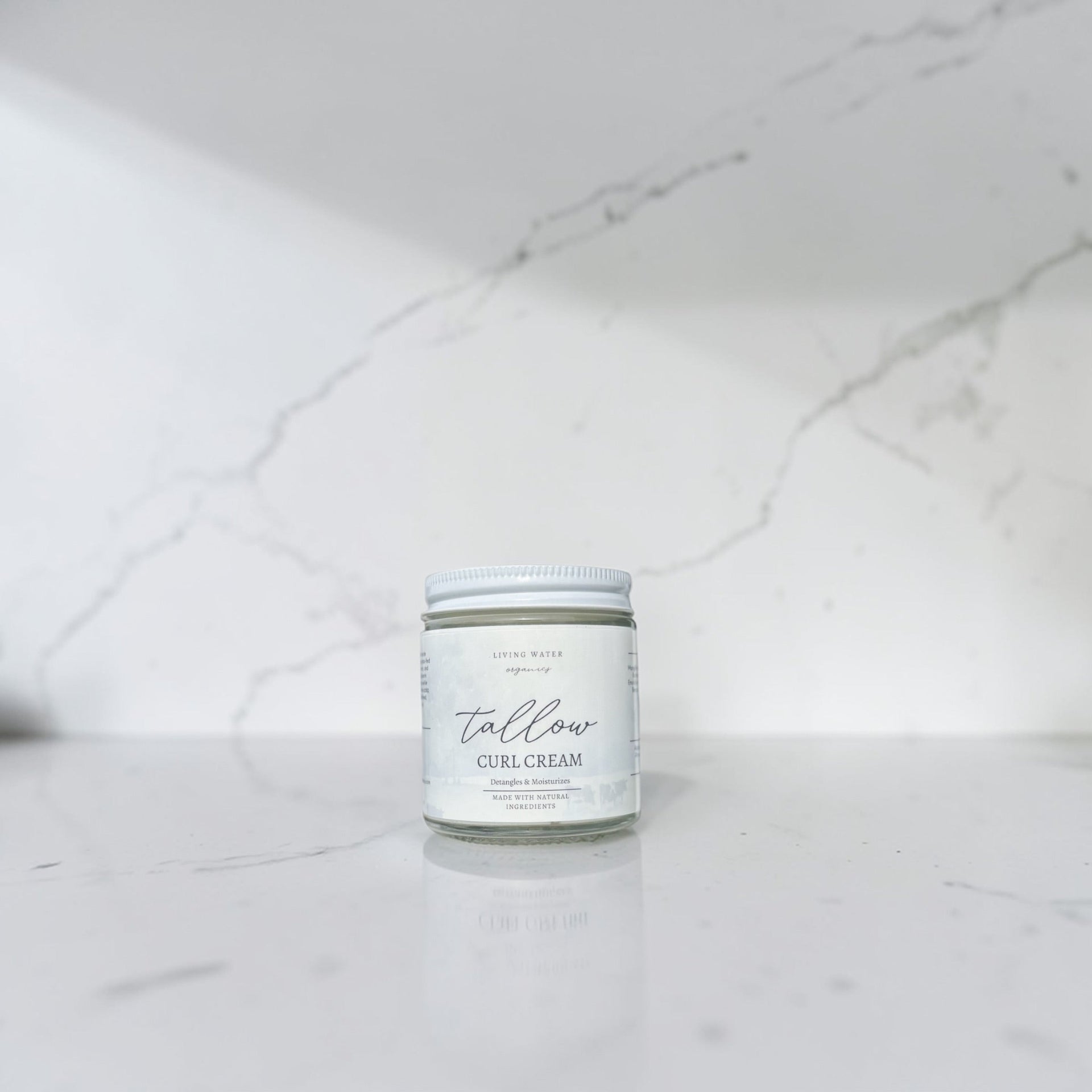 Grass Fed Tallow Curl Cream Repair Dry Damaged Curly Hair