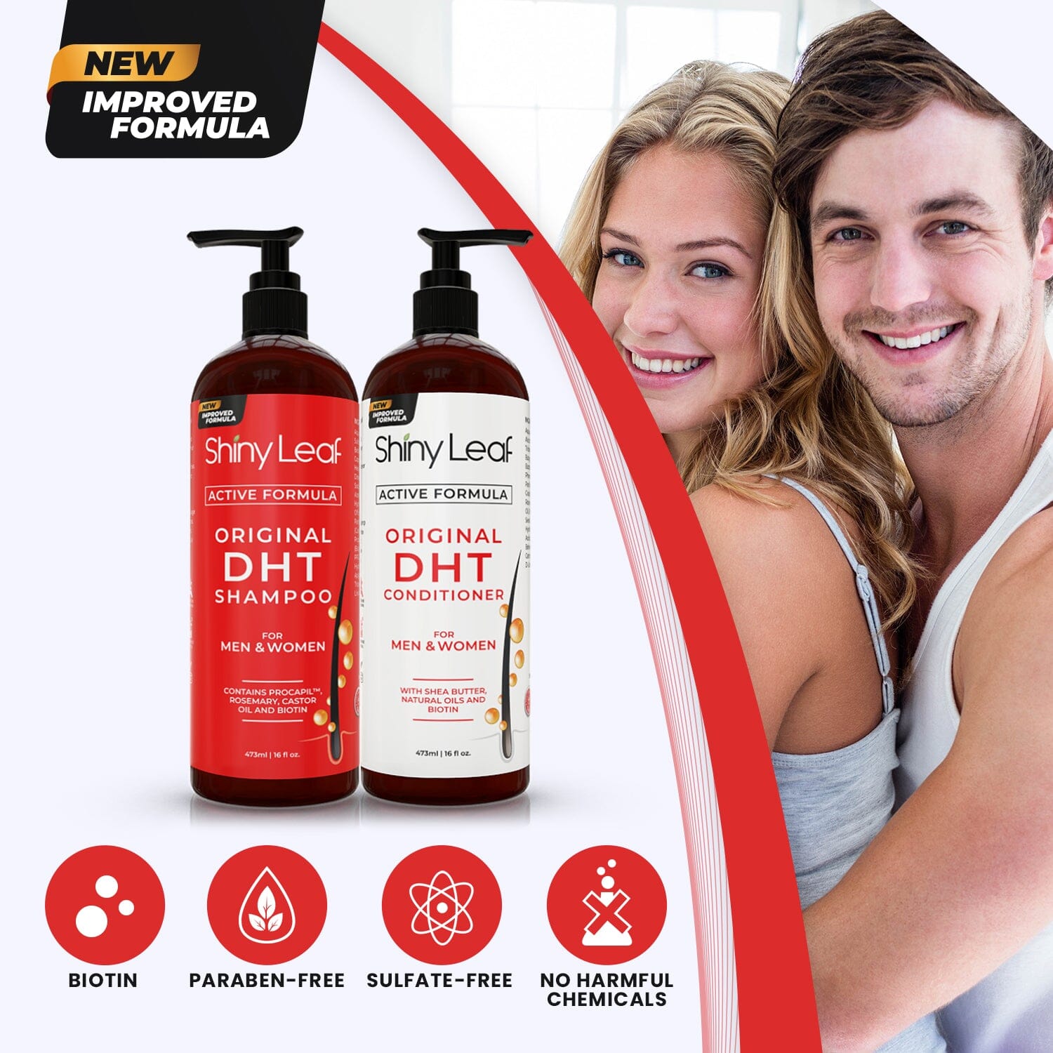 Blocker Anti Hair Loss Shampoo Conditioner Set Biotin