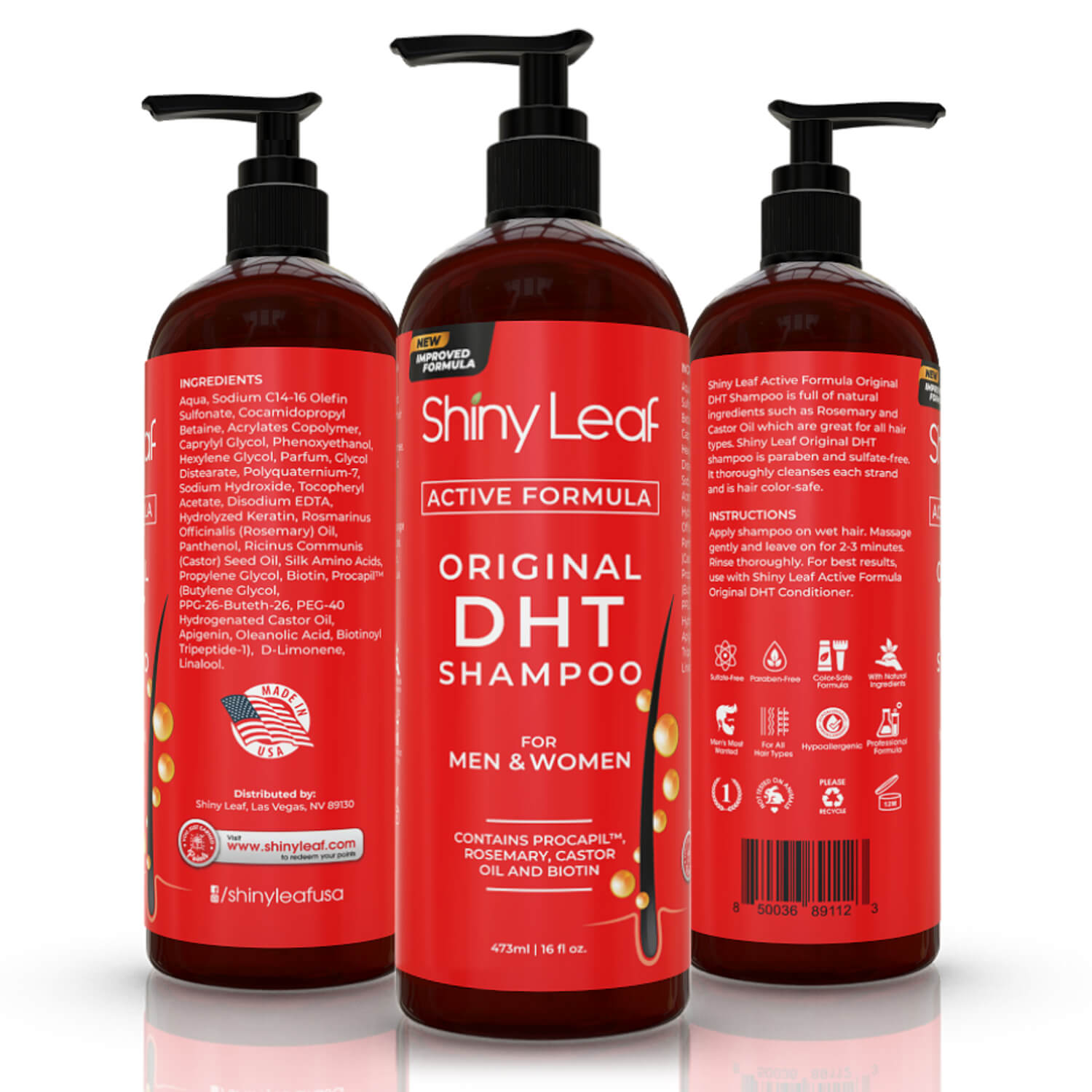 Blocker Anti Hair Loss Shampoo Conditioner Set Biotin