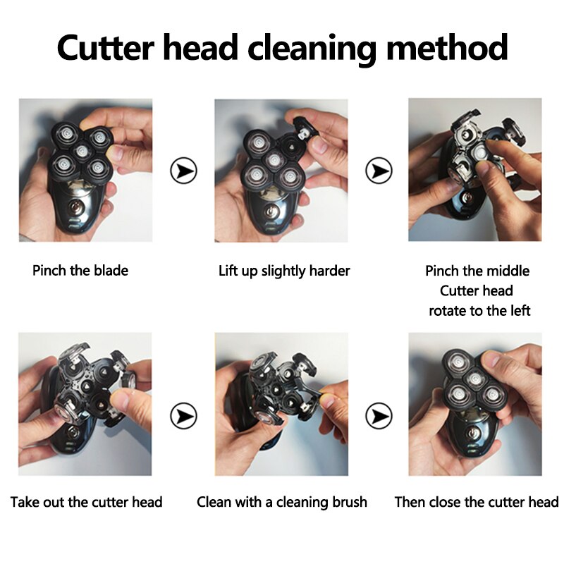 Multifunctional Electric Grooming Kit Wet Dry Rechargeable Beard Trimmer