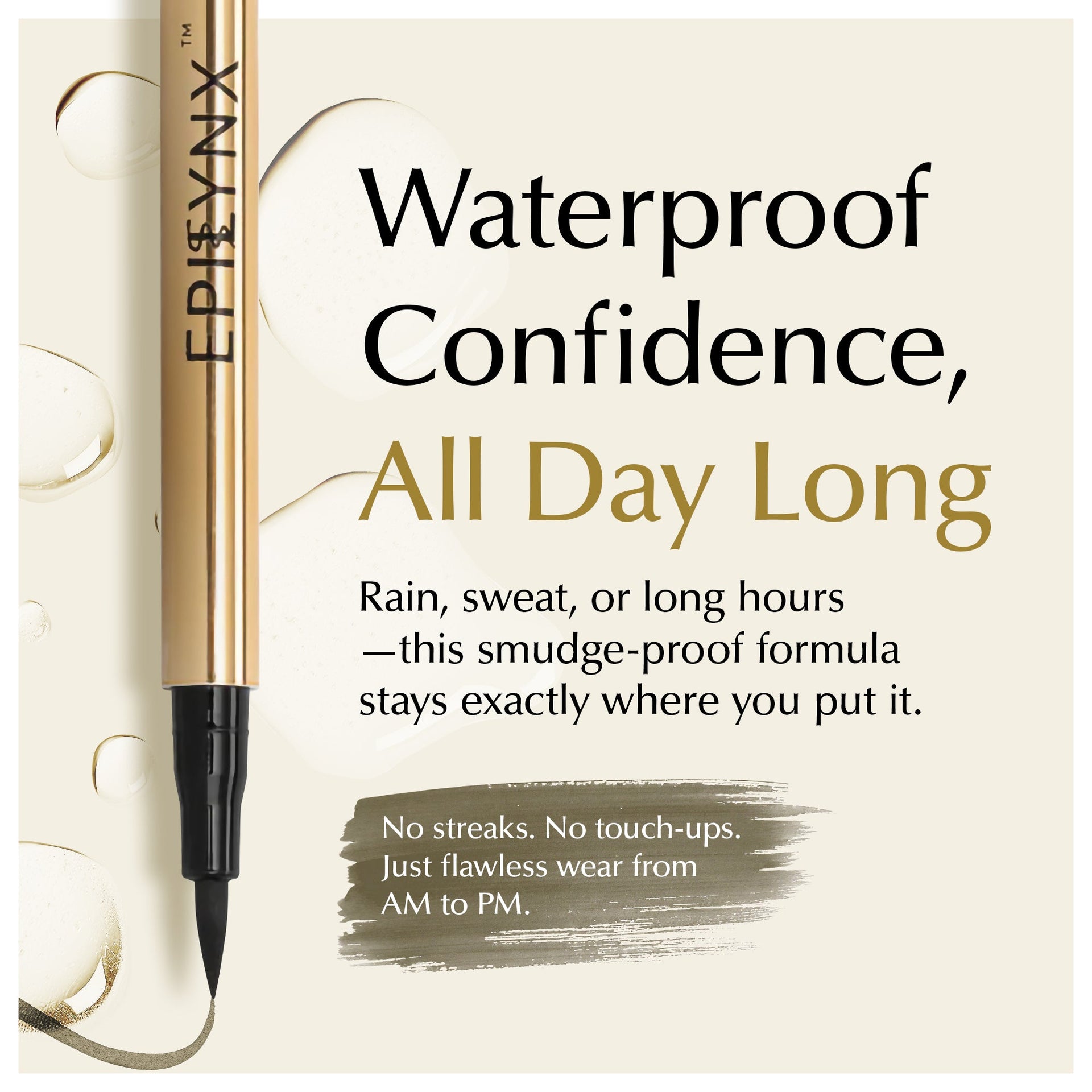 Waterproof Liquid Eyeliner Pen Vegan Smudge Proof Precision Matte