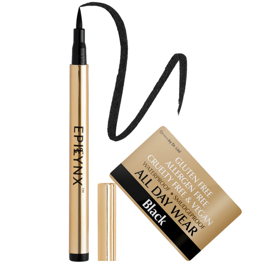 Waterproof Liquid Eyeliner Pen Vegan Smudge Proof Precision Matte