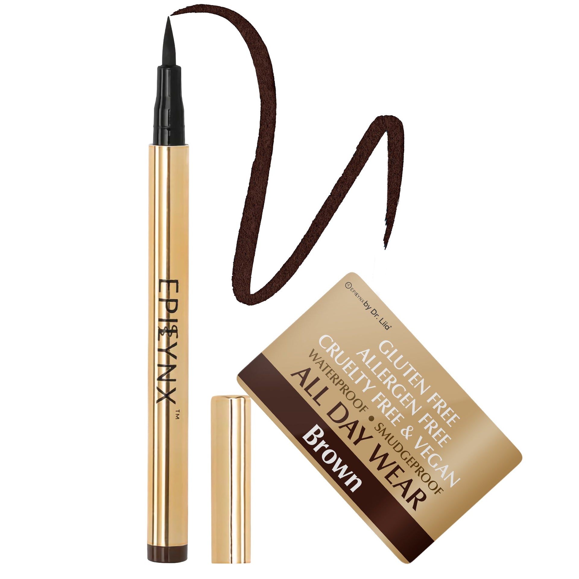 Waterproof Liquid Eyeliner Pen Vegan Smudge Proof Precision Matte