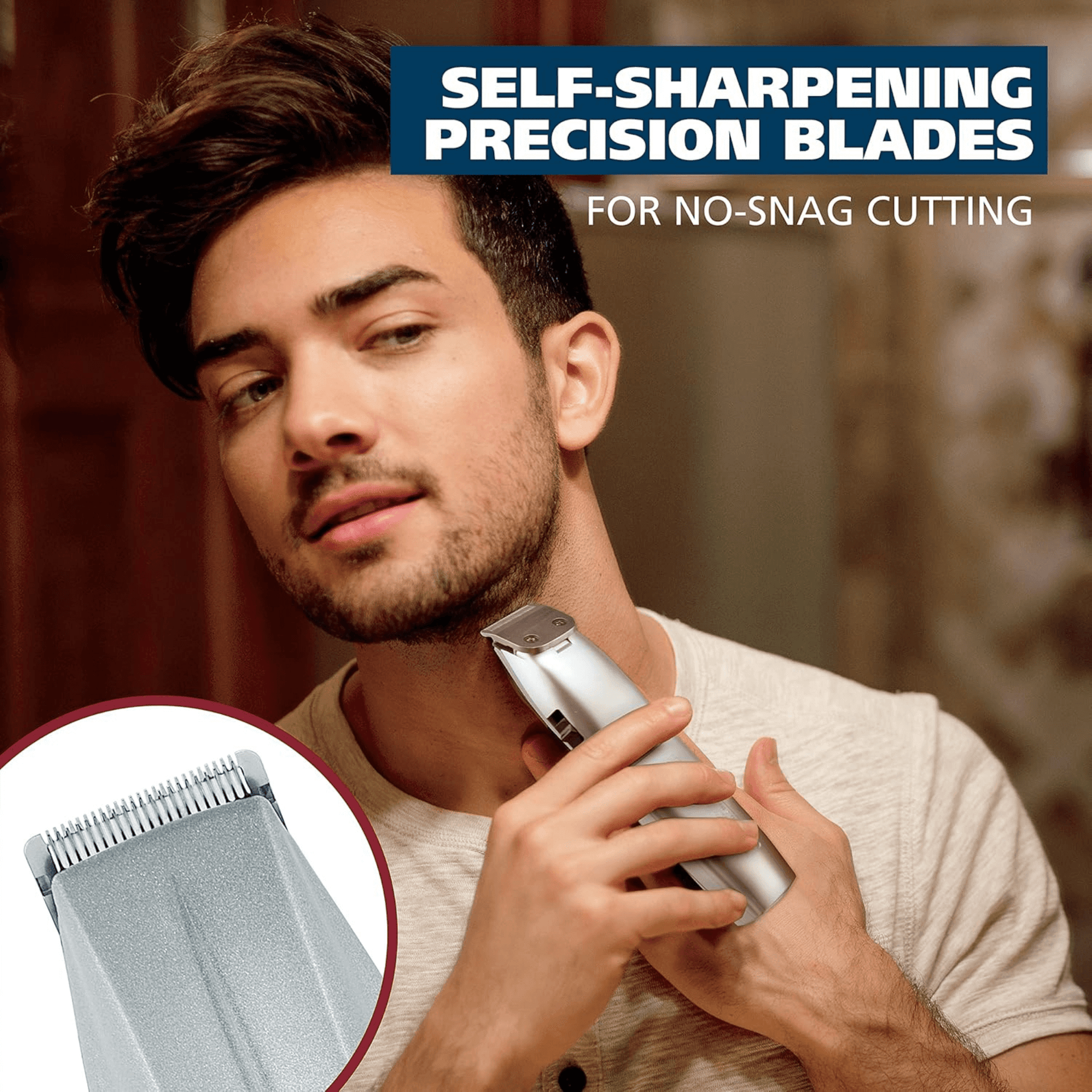 Battery Beard Nose Hair Trimmer 9 Piece Grooming Kit