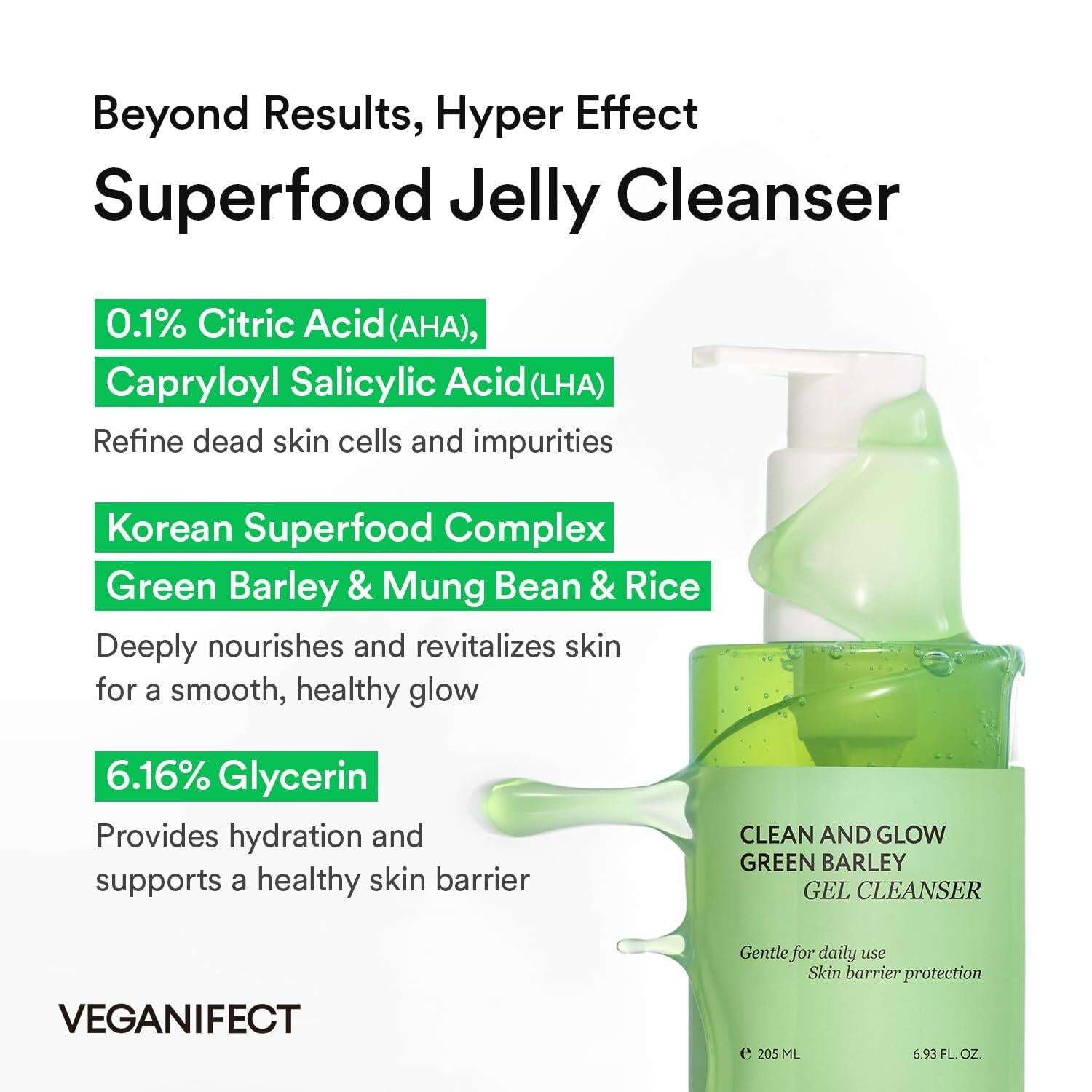 Gel-to-Foam Cleanser Hydrating Face Wash 205ml 6.93fl oz