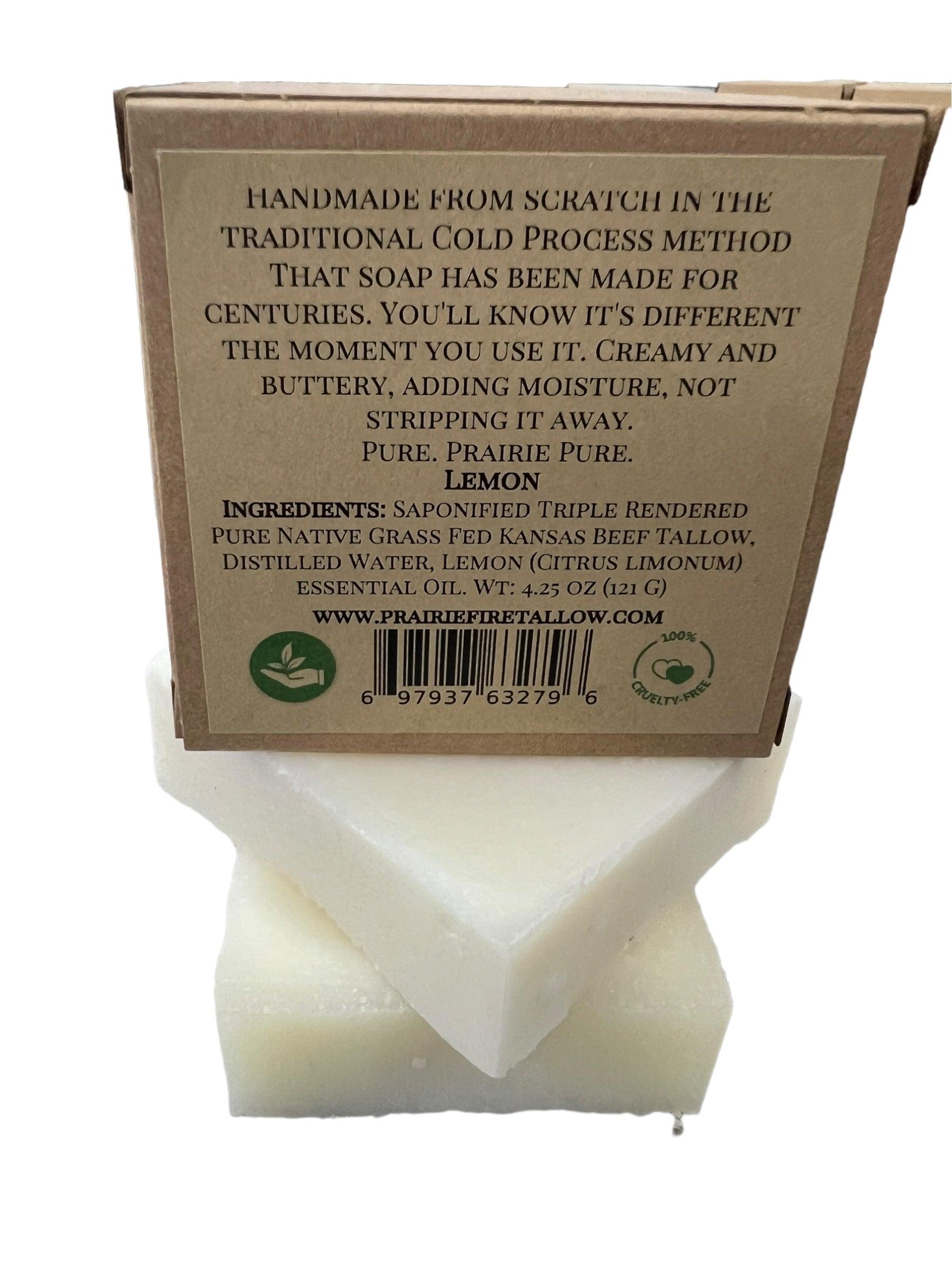 Grass Fed Tallow Soap Bar 3 Pack Fragrance Free Sensitive
