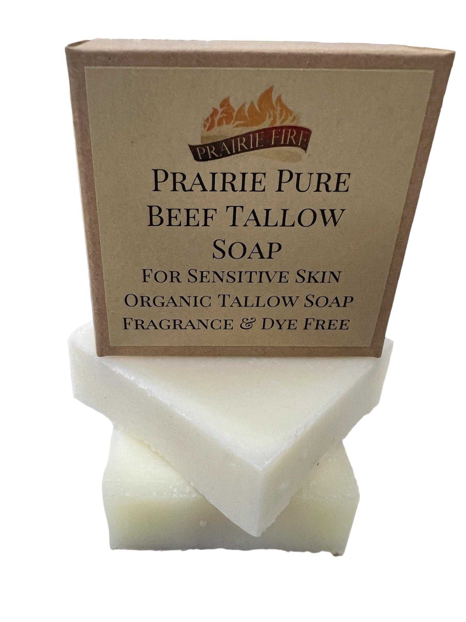 Grass Fed Tallow Soap Bar 3 Pack Fragrance Free Sensitive