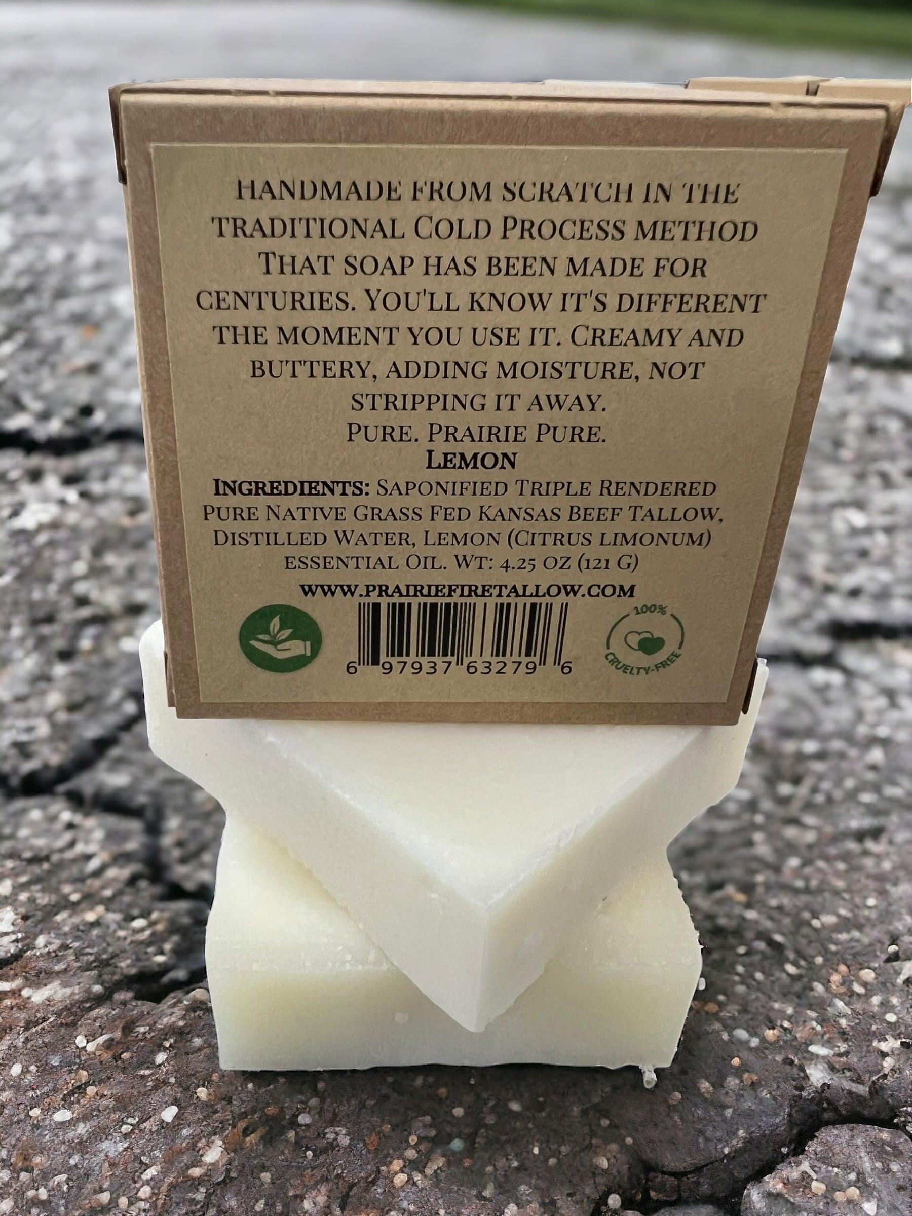 Grass Fed Tallow Soap Bar 3 Pack Fragrance Free Sensitive