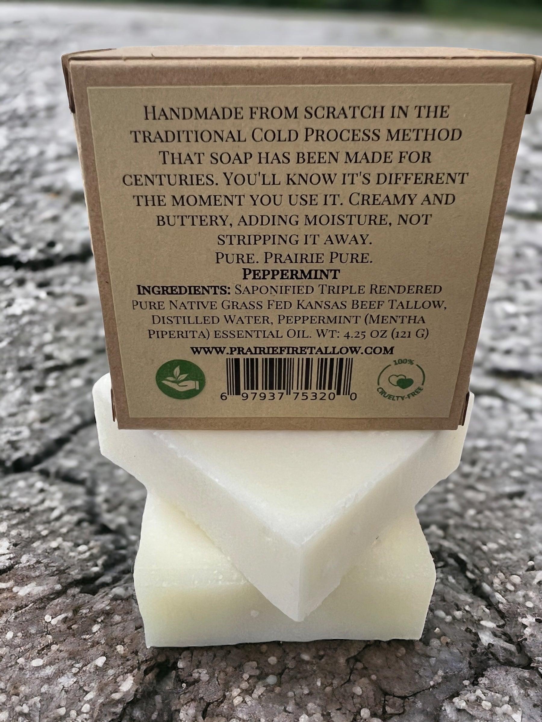 Grass Fed Tallow Soap Bar 3 Pack Fragrance Free Sensitive