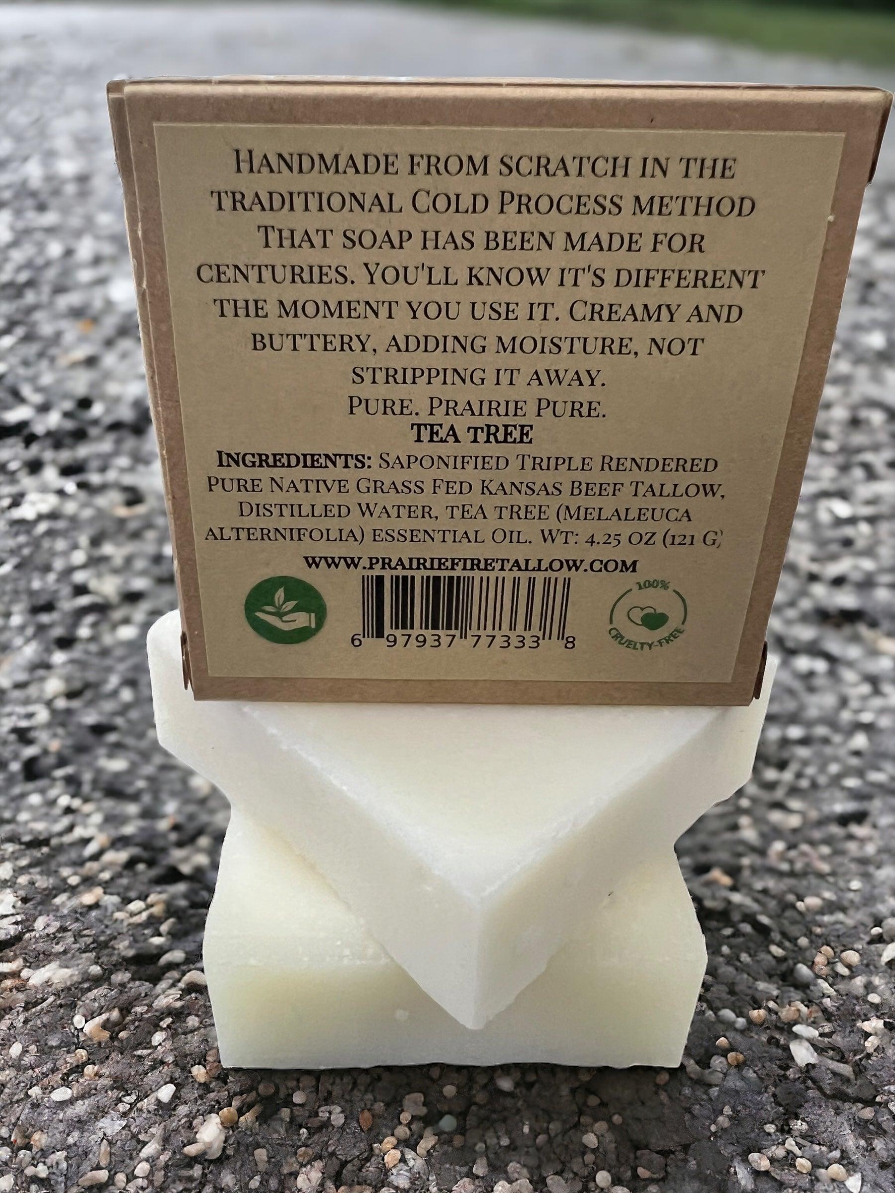 Grass Fed Tallow Soap Bar 3 Pack Fragrance Free Sensitive